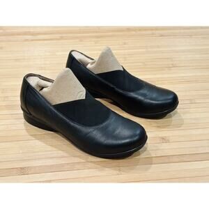 Dansko Ann Women’s Comfort Slip On Size 38 US 7.5-8 Black Leather Dressy Walking